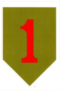 Army Big Red One 1st Infantry Division Decal