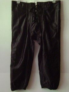 new riddell youth black football pants size medium