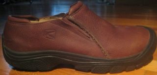 Keen Bidwell Mens Brown PEBBLED Leather Slip on Loafers Shoes Sz 11 