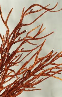 39in New LED Lighted Branches Copper Orange Willow Glitter Free SHIP 