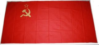 Soviet USSR Big Banner Cotton Red Flag Original