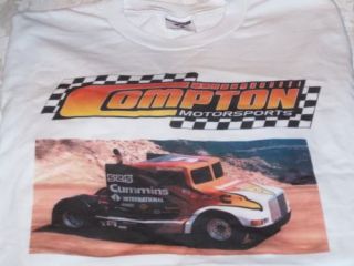 Sid Compton Motor Sports Semi Truck Big Rig T Shirt New