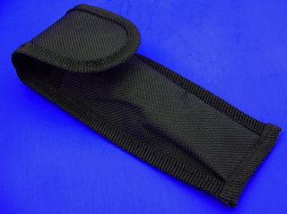 Qty 4 Black Nylon Pouch Belt Sheaths for Folding Knife or Mini 