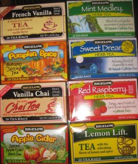 Bigelow Flavoured Tea Bags 10 Flavors to Choose From