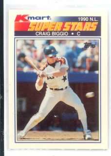 1990 Craig Biggio Kmart Superstars Card 8 Astros