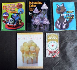 Cake Decorating Books Kids Birthday Childrens Party Character Icing 