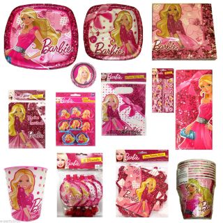 New Barbie Fashion Birthday Party Supplies Create Your Own Set You 