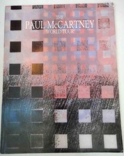 1988 Paul McCartney World Tour Program Book Beatles