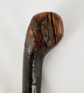 Antique Classic Irish Blackthorne Walking Stick Cane