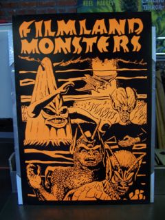   monsters poster vintage AIP Paul Blaisdell She Creature Saucermen glow