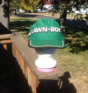 Vintage Lawn Boy Advertising Hat Cap Mesh Trucker Lawn Mower