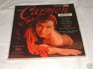 Bizet Highlights from Carmen LP Vinyl Record RCA