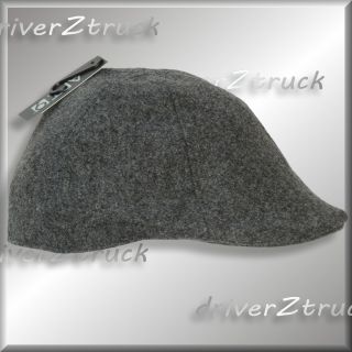   Charcoal Heather Gray Ivy Cap Duck Bill L XL Vintage Style Hat