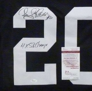 Rocky Bleier Autographed Signed Pittsburgh Steelers Jersey w 4X SB 
