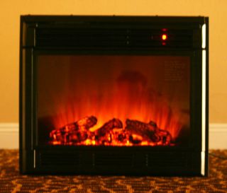 New Black Electric Firebox Fireplace Insert Room Heater GTC 7R58 23 