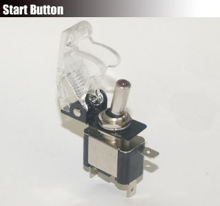 12V 20A Red LED Light on Off SPST Toggle Ignition Starter Switch 