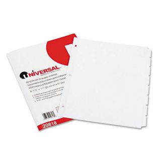 Notebook Binder Write on Index Dividers 8 Tab White
