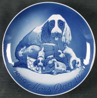 manufacturer bing grondahl pattern mothers day plate piece dog pups 