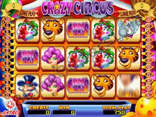 Crazy Circus 8 Line Cherry Master Bingo CGA Game Board