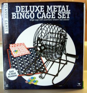 Deluxe Metal Bingo Cage Set Classic Games