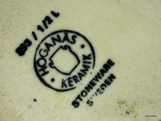 Vintage Hoganas Stengods Keramik Ceramic Jug Pitcher Scandinavian 