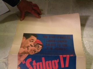 Stalag 17 Window Card 1953 William Holden Billy Wilder