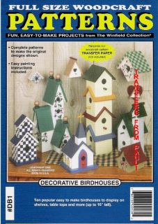 Decorative Birdhouses Woodcraft Woodworking Pattern