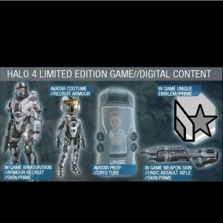 HALO 4 LIMITED EDITION ALL DIGITAL ITEMS DLC CODE VOUCHER SOLD OUT 