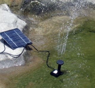 Solar Power Fountain Pond Water Pump Bird Bath Feature New