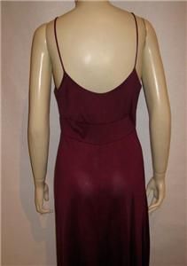 Vtg Plunging Key Hole Disco Gown Deep V Dress Blanche