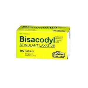Bisacodyl Tablets 5 MG Stimulant Laxative 100 ea 012500