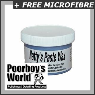 Poorboys World Nattys Paste Wax Blue 8oz 473ml PB NP