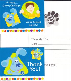 Blues Clues Birthday Party Supplies Invitations