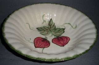 Blue Ridge Pottery Southern Potteries Bowl Wild Strawberry Vintage 