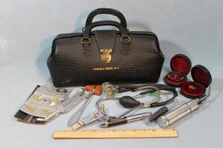 Dr Charles E Chuck Biscoe Doctors Bag Medical Instruments  