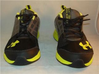   Micro G Split Boys Running Shoes Size 3 Black Met Silver Lime
