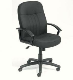 New Swivel and Tilt Black Fabric Managers Office Desk Task Chairs with 
