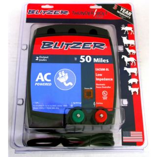 Blitzer AC Powered Electric Fence Controller, Up to 50 Miles New In 