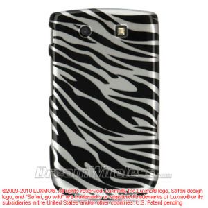blackberry torch 9800 silver zebra hard case cover new