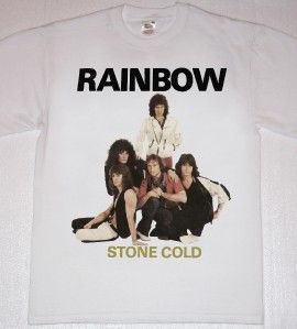 Rainbow Stone Cold Ritchie Blackmore White New T Shirt