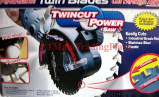   as seen on tv twincut power saw+ extra set of blades $ 45 value