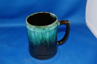 Vintage Blue Mountain Pottery Mug Green Glaze Stein