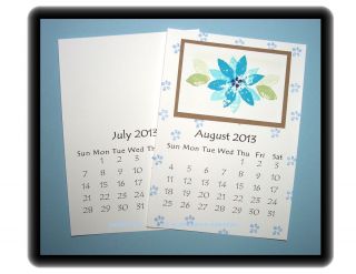 2013 Blank Calendars 3 Sets 5x7 Stampin Up Craft CS