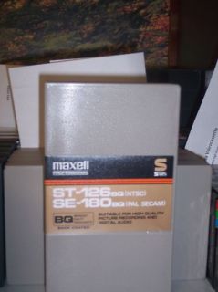  Maxell BQ St 126 Blank VHS Tapes New