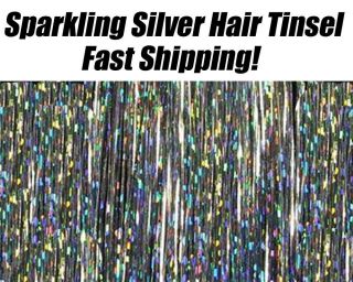 Hair Tinsel Hair Bling Add to Feather Hair Extensions Sparkling Sexy 