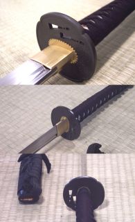 Cheness 1060 Carbon Steel Mokko Katana Sword with Bo Hi