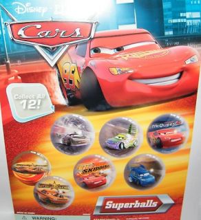 Disney Cars Superball Rubber Bounce Balls Set 12 Toys