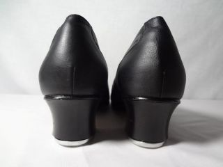 Bloch Womens Leather Tap Shoes Shockwave Taps Size 10 5 M Slip Ons New 