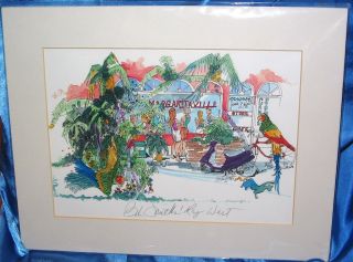 Bob Smiths Key West Margaritaville Hand Signed Print