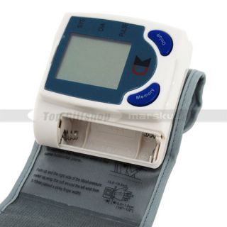 Digital Wrist Arm Cuff Blood Pressure Monitor Heart Beat Tester 